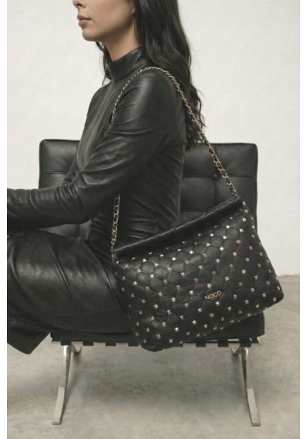 Bolso Noco saco soft tachuelas negro