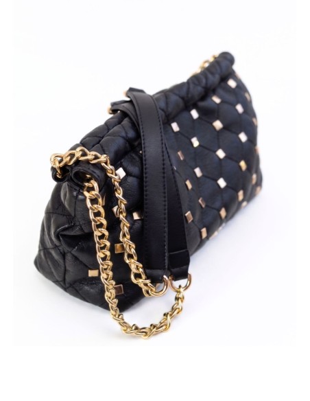Bolso Noco baguette soft tachuelas negro cadena