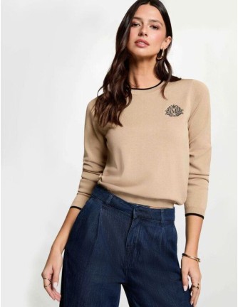 Jersey Morgan Mcluba beige ribete negro