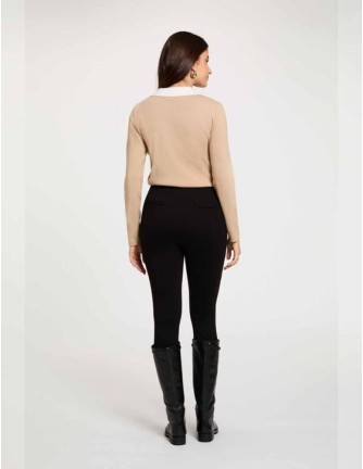 Jersey Morgan Mcil beige detalle pañuelo 2
