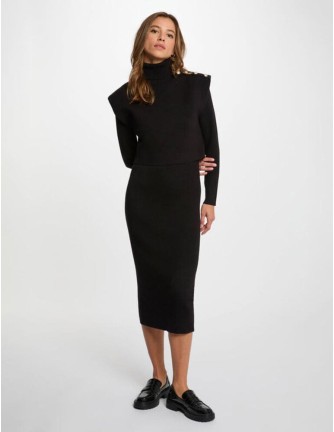 Vestido Morgan Rmilor negro de punto