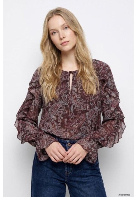 Blusa Tiffosi Termas estampado paisley Blusa Tiffosi Termas estampado paisley