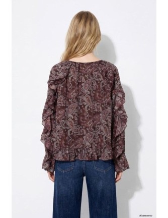 Blusa Tiffosi Termas estampado paisley 2