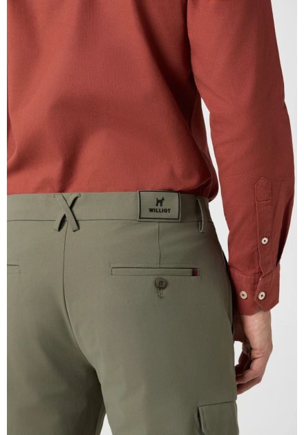 Pantalon Williot kaki cargo tejido tecnico