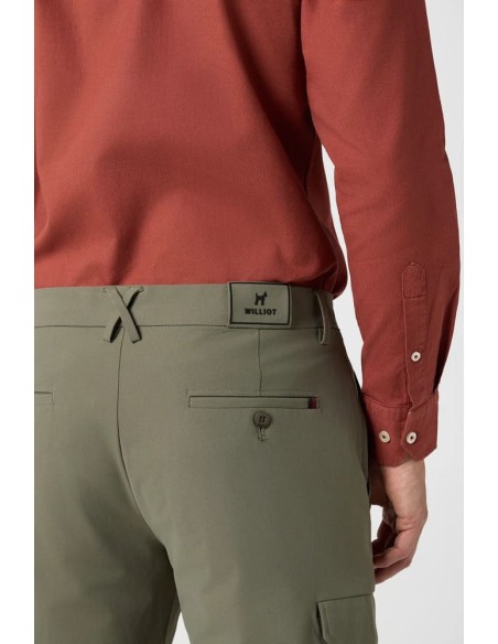 Pantalon Williot kaki cargo tejido tecnico