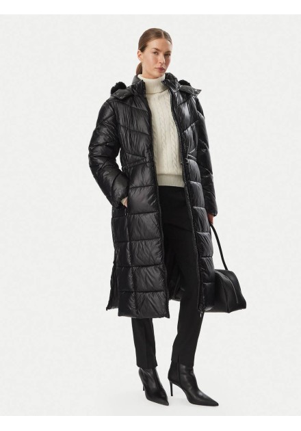 Abrigo Morgan Gclic negro con capucha