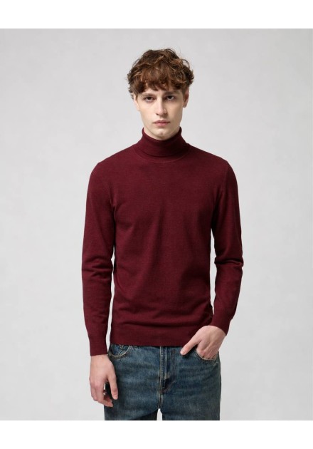 Jersey de cuello vuelto Gianni Lupo granate para hombre