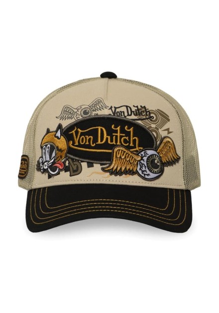 Gorra Von Dutch Patches 19 beig Gorra Von Dutch Patches 19 beig