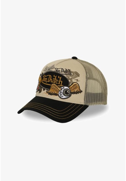 Gorra Von Dutch Patches 19 beig visera negra Gorra Von Dutch Patches 19 beig visera negra