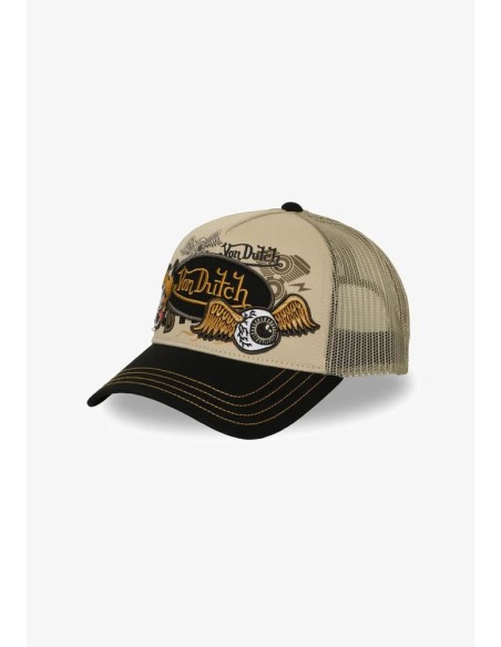 Gorra Von Dutch Patches 19 beig visera negra