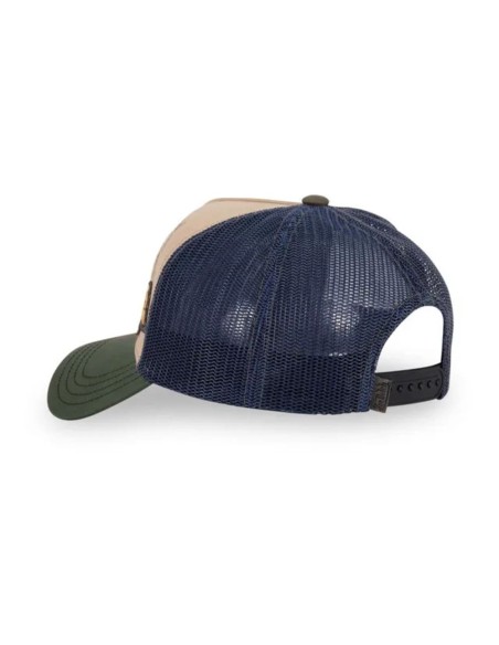 Gorra Von DutchPatches 07 beig rejilla azul
