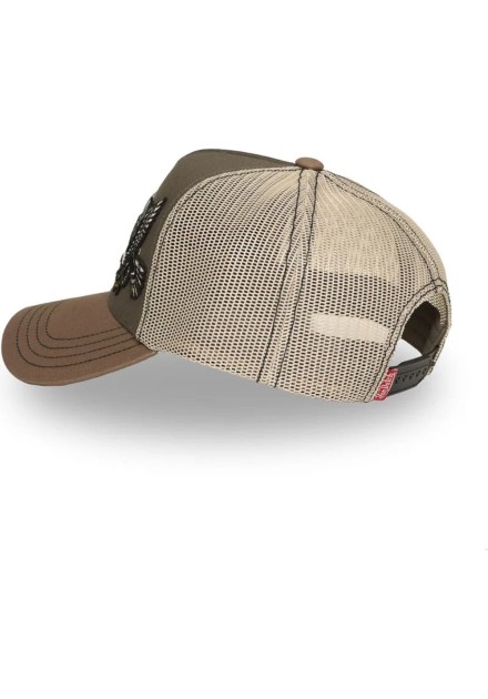 Gorra Von Dutch Patches/12 verde rejilla beige Gorra Von Dutch Patches/12 verde rejilla beige