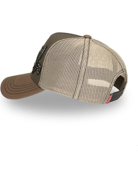 Gorra Von Dutch Patches/12 verde rejilla beige