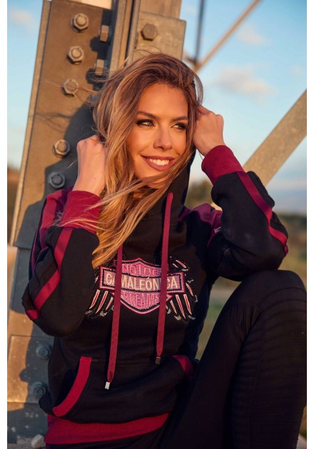 Sudadera con capucha Denali Camaleónica by Capriche negra y burdeos - imagen 7 Sudadera con capucha Denali Camaleónica by Capriche negra y burdeos - imagen 7