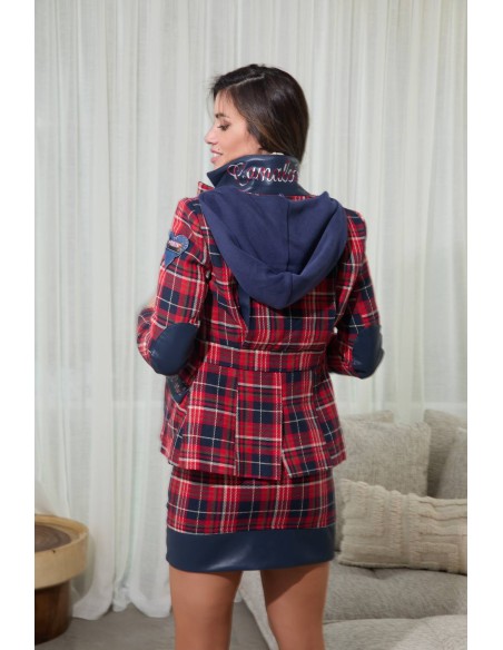 Jersey cuello alto Breto Camaleónica by Capriche azul marino - imagen 6