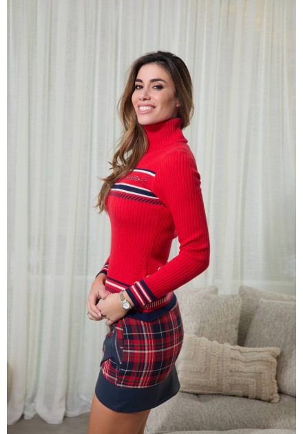 Falda escocesa Woodlyn Camaleónica by Capriche cuadros rojo y marino - imagen 5 Falda escocesa Woodlyn Camaleónica by Capriche cuadros rojo y marino - imagen 5