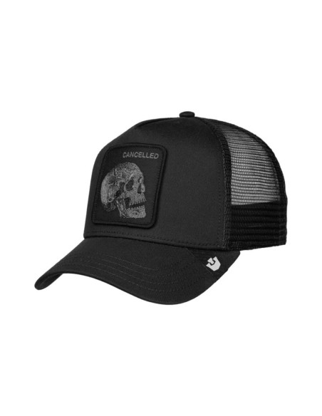 Gorra Goorin Tonal Skull Negra Void rejilla negra