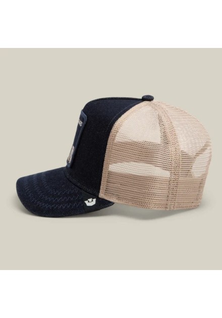 Gorra Goorin Denim Guard Dark Denim rejilla beige Gorra Goorin Denim Guard Dark Denim rejilla beige