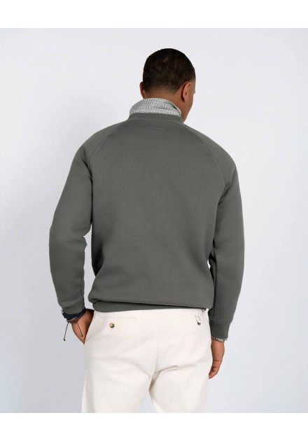 Sudadera raglan Victor verde de Harper and Neyer, vista trasera