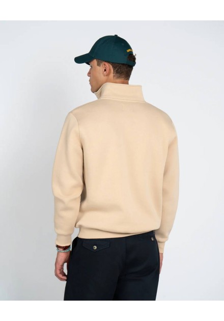 Sudadera half zip beige de Harper and Neyer, vista trasera