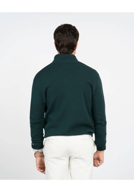 Jersey half zip verde de Harper and Neyer, vista trasera