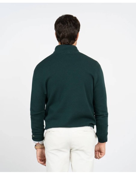Jersey half zip verde de Harper and Neyer, vista trasera