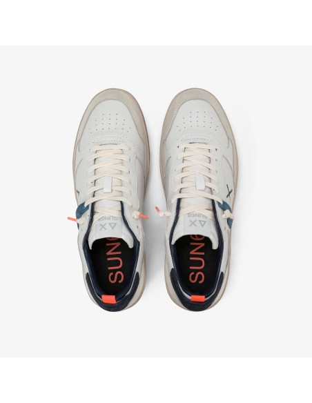Sneakers Sun 68 Urban Basket blancas, vista superior con plantilla Sun 68