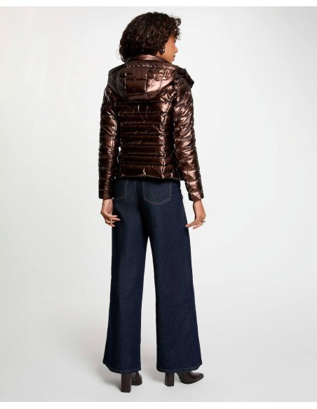 Chaqueta Morgan Gelola marron metalizada