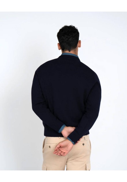 Jersey Harper and Neyer Neck navy Blue