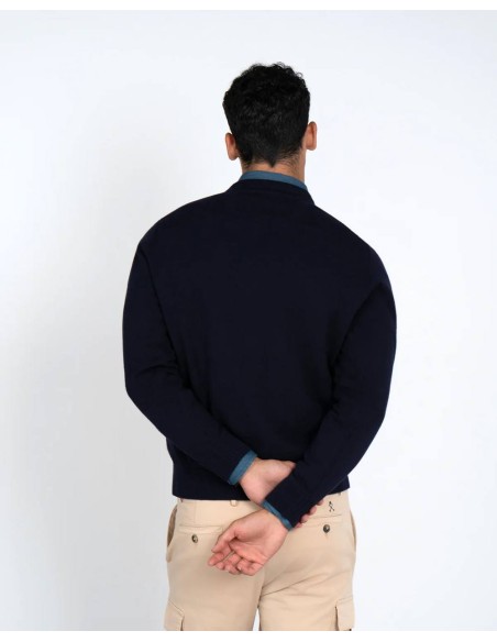 Jersey Harper and Neyer Neck navy Blue