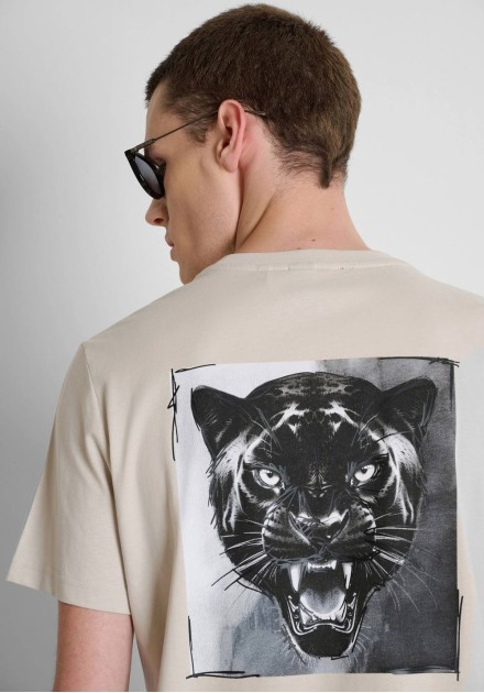 Camiseta Antony Morato beig pantera