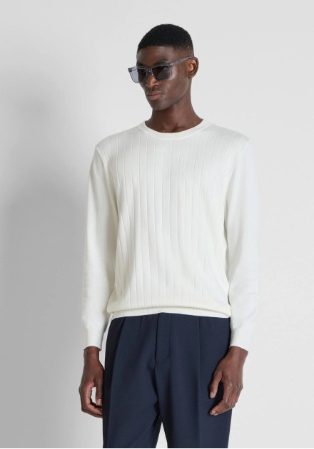 Jersey Antony Morato crema básico de punto