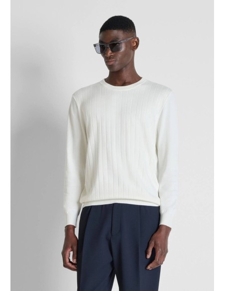 Jersey Antony Morato crema básico de punto