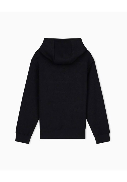 Sudadera Armani Exchange negra - trasera en plano