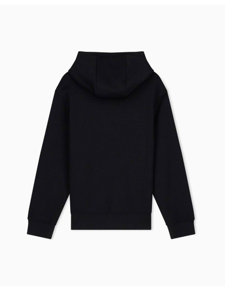 Sudadera Armani Exchange negra - trasera en plano