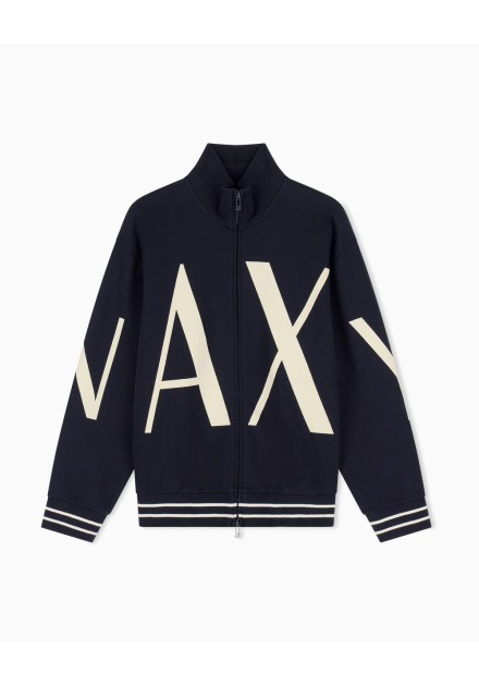 Sudadera Armani Exchange negra - frontal en plano