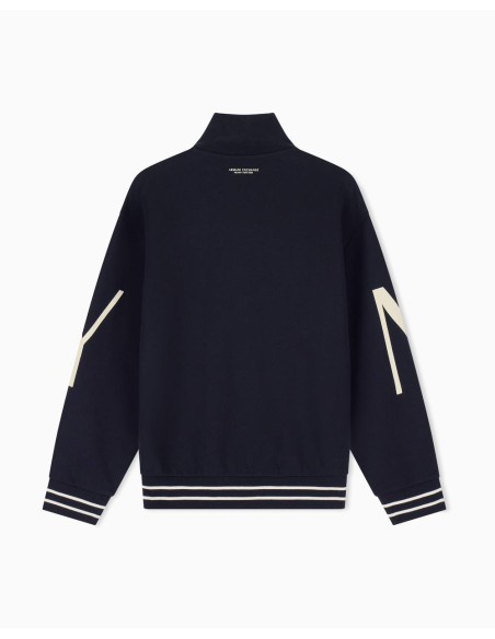 Sudadera Armani Exchange negra - trasera en plano