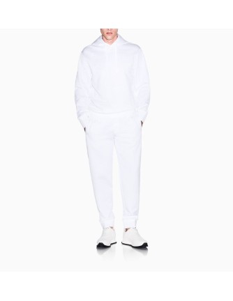 Sudadera Armani Exchange blanca - frontal en modelo 2