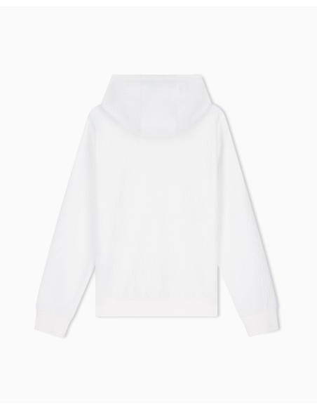 Sudadera Armani Exchange blanca - trasera en plano