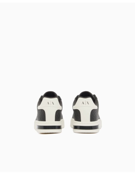 Sneakers Armani Exchange negras - vista del talón