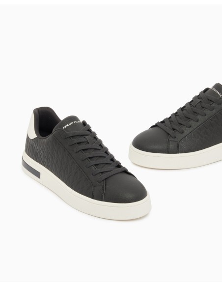 Sneakers Armani Exchange negras - detalle tres cuartos