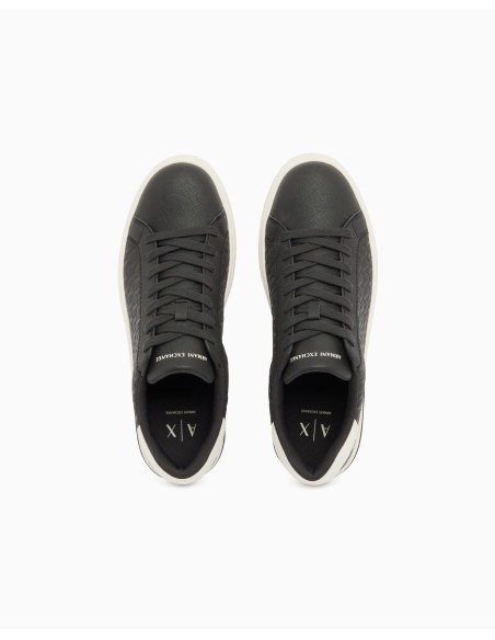 Sneakers Armani Exchange negras - vista superior