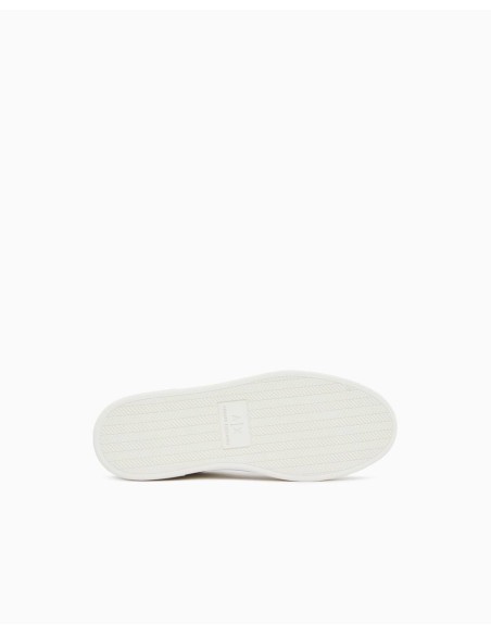 Sneakers Armani Exchange blancas y grises - suela