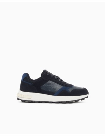 Sneakers Armani Exchange azules - vista tres cuartos del par 2