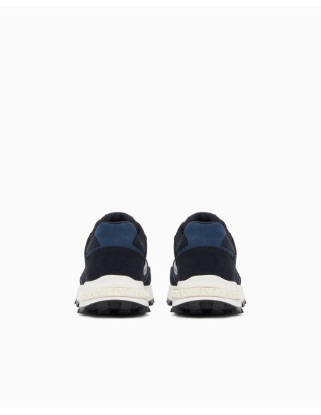 Sneakers Armani Exchange azules - vista del talón