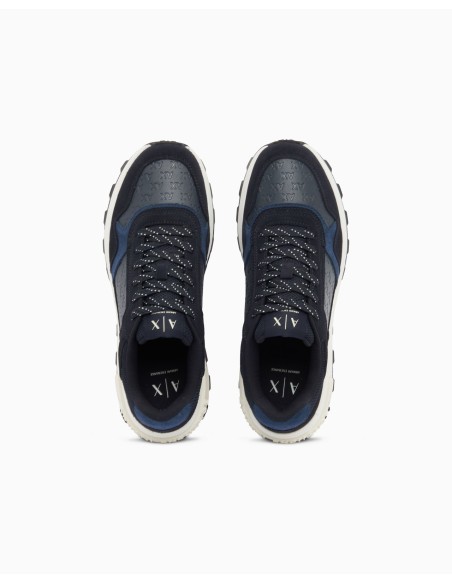 Sneakers Armani Exchange azules - vista superior