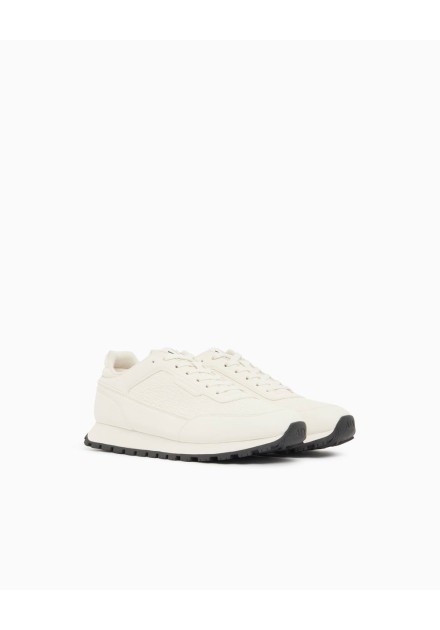 Sneakers Armani Exchange blancas - vista frontal del par Sneakers Armani Exchange blancas - vista frontal del par