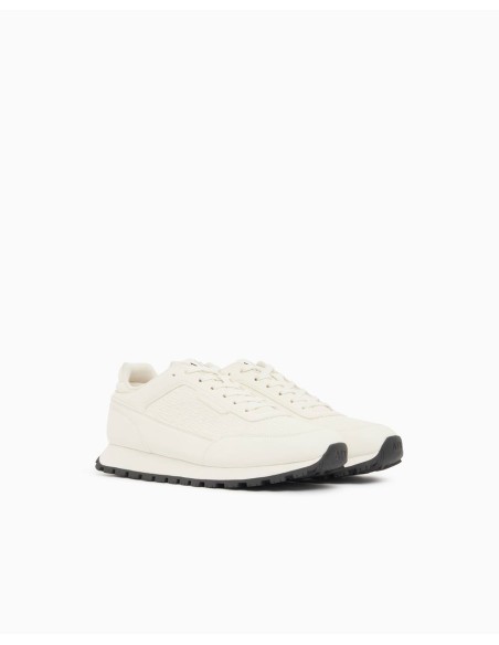 Sneakers Armani Exchange blancas - vista frontal del par