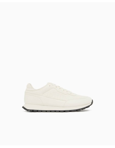 Sneakers Armani Exchange blancas - vista lateral