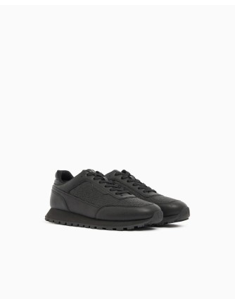 Sneakers Armani Exchange negras - vista tres cuartos del par 2